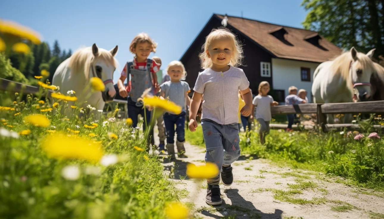 Kinderbauernhof Allgäu mit Ponyreiten