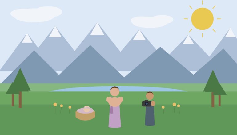 Babybauchfotografie und Neugeborenenfotografie im Ostallgäu